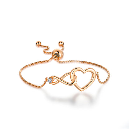 Classic Heart-shaped Zircon Eternal Bracelet Jewelry