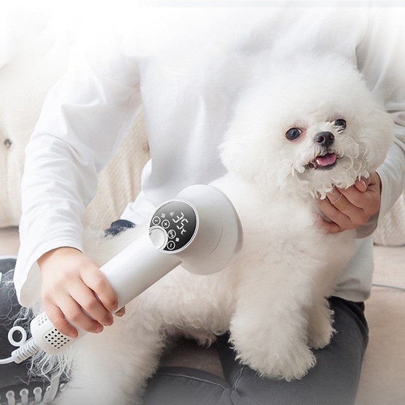 Pet Hair Dryer low & Comb Hair Dryer