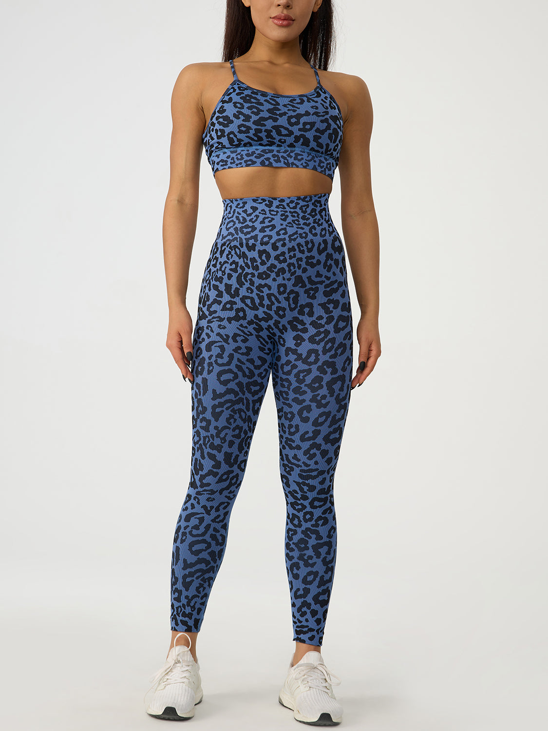 Leopard Crisscross Top and Leggings Active Set apparel & accessories