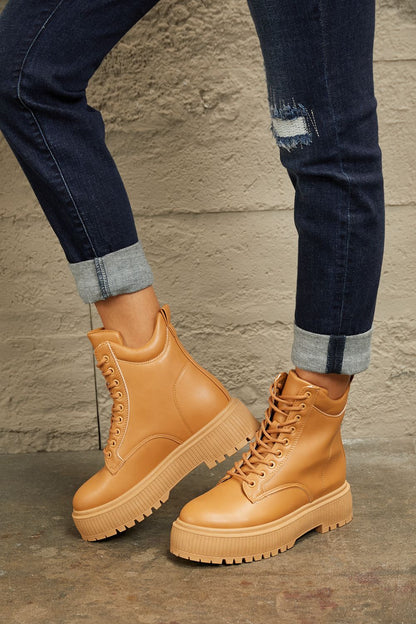 East Lion Corp Platform Combat Boots Accessories for women