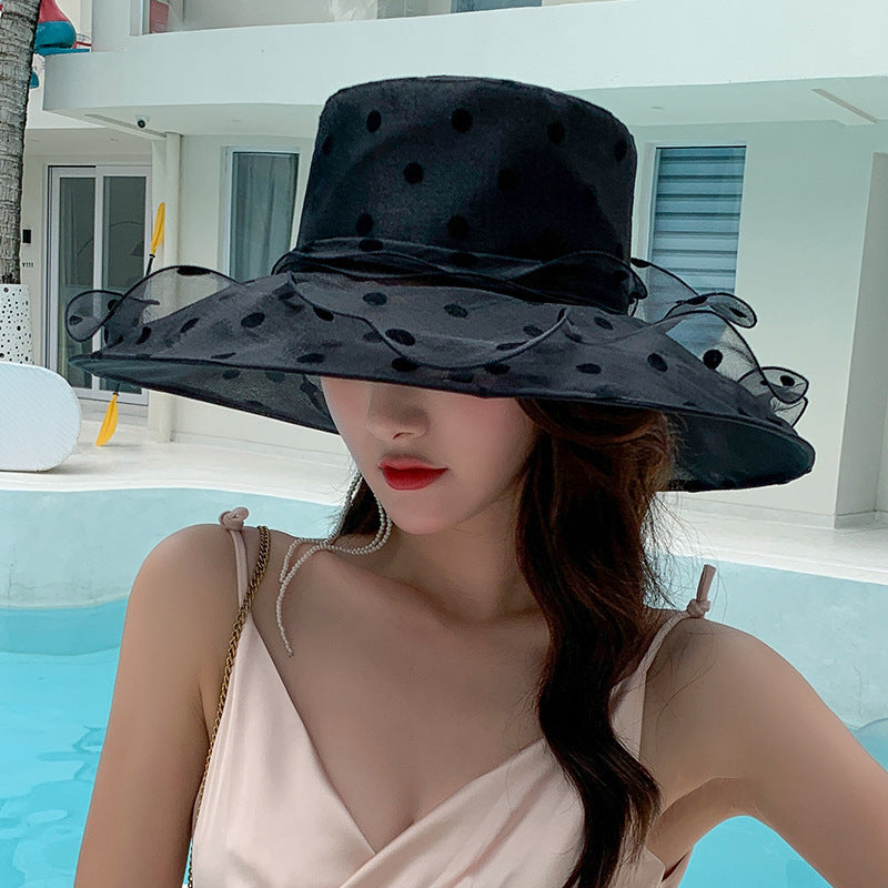 Style Women's Lace Folding Sun Hat apparel & accessories