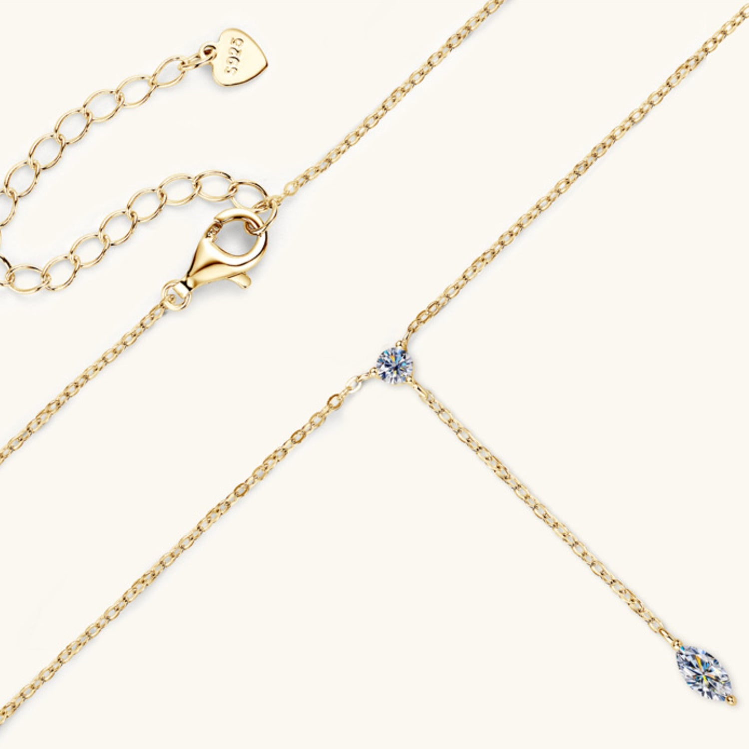 Moissanite 925 Sterling Silver Necklace apparel & accessories