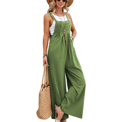 Women Long Bib Pants Overalls Casual Loose Rompers apparel & accessories