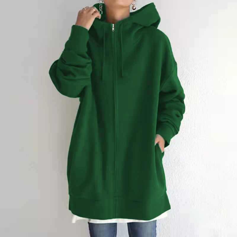 Women's Fuzzy Hoodies Long Sport Pullover Hoodie Full-Zip Hoodie Sweatshirt 4