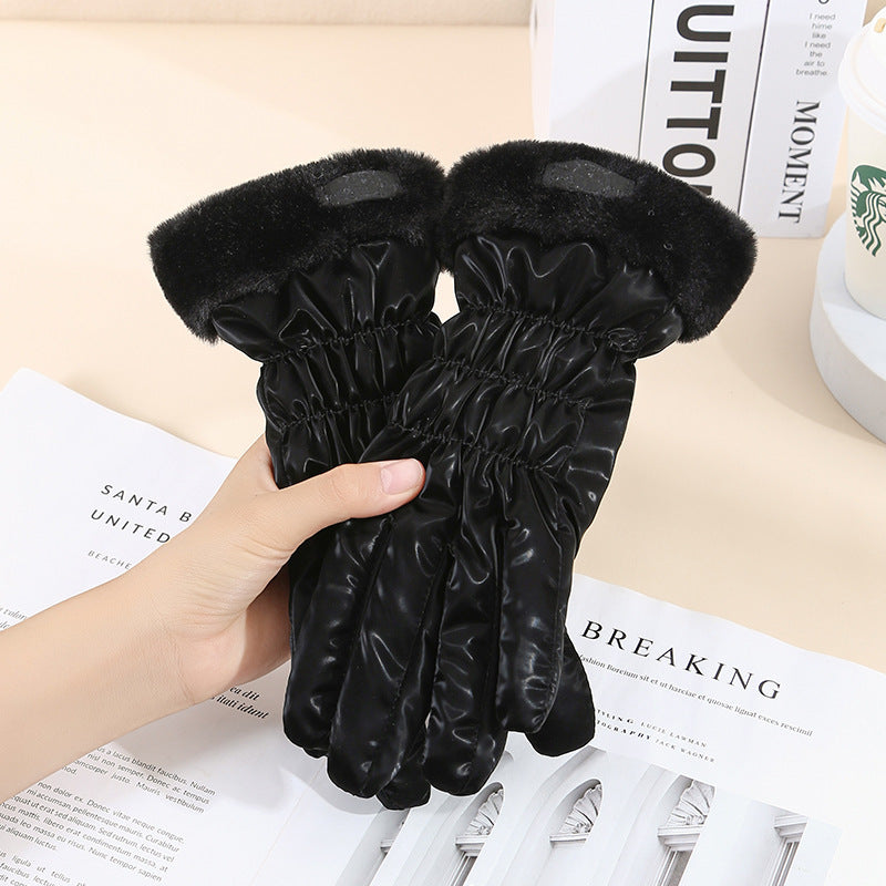 Warm Gloves Winter Women's Touch Screen Fleece-lined Thickened Accessories for women