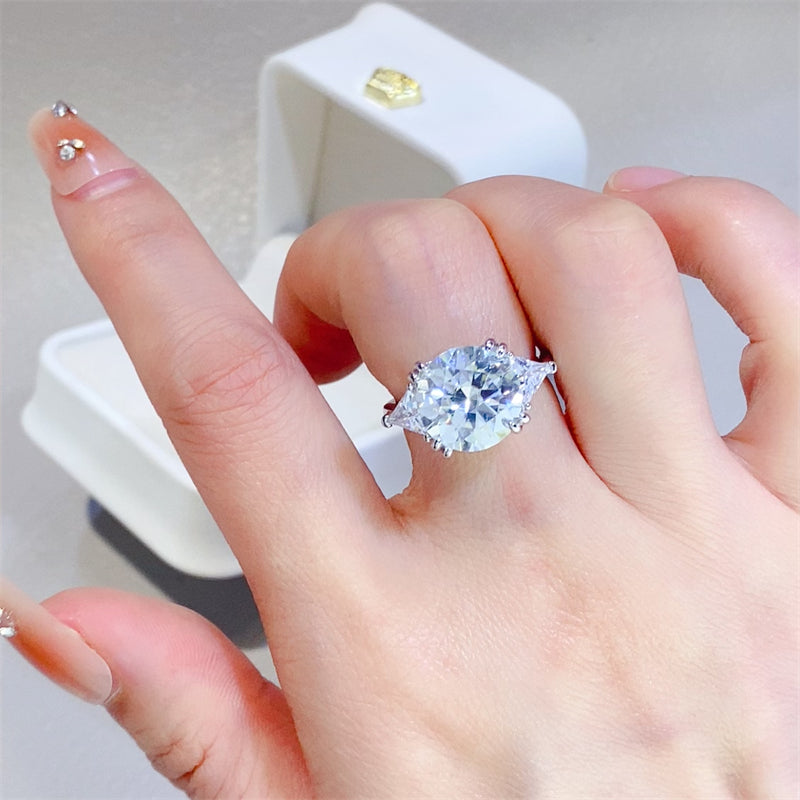 5 Carat Moissanite 925 Sterling Silver Ring 