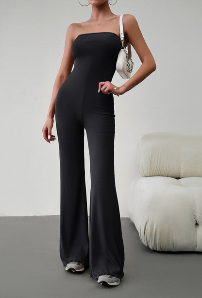 Strapless Lace-Up Jumpsuit Bottom wear