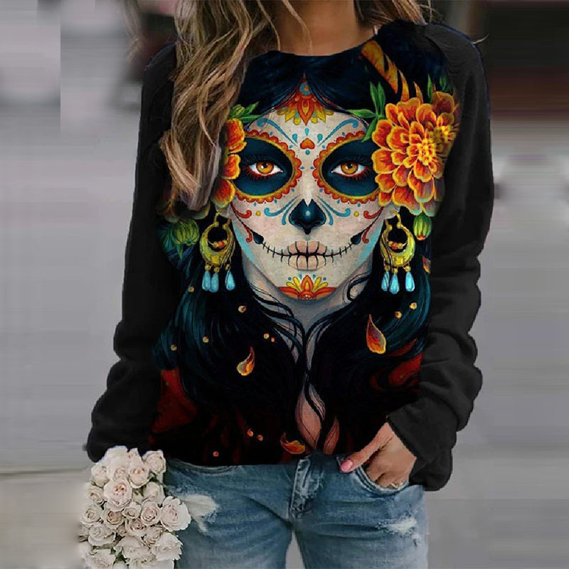 Halloween print sweatshirt halloween