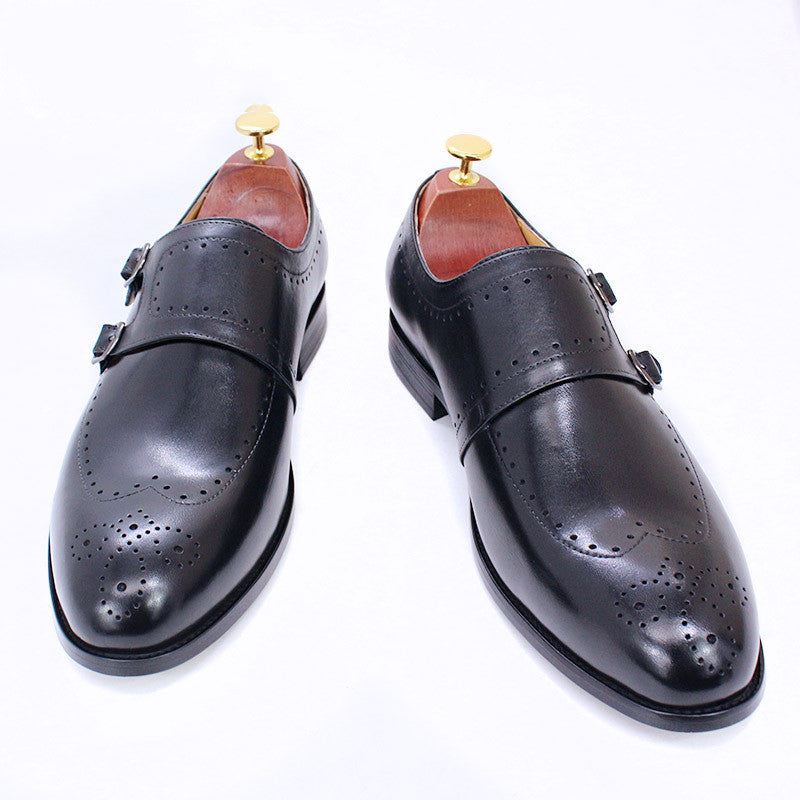 Men's Leather Shoes Top Layer Cowhide Shoes & Bags