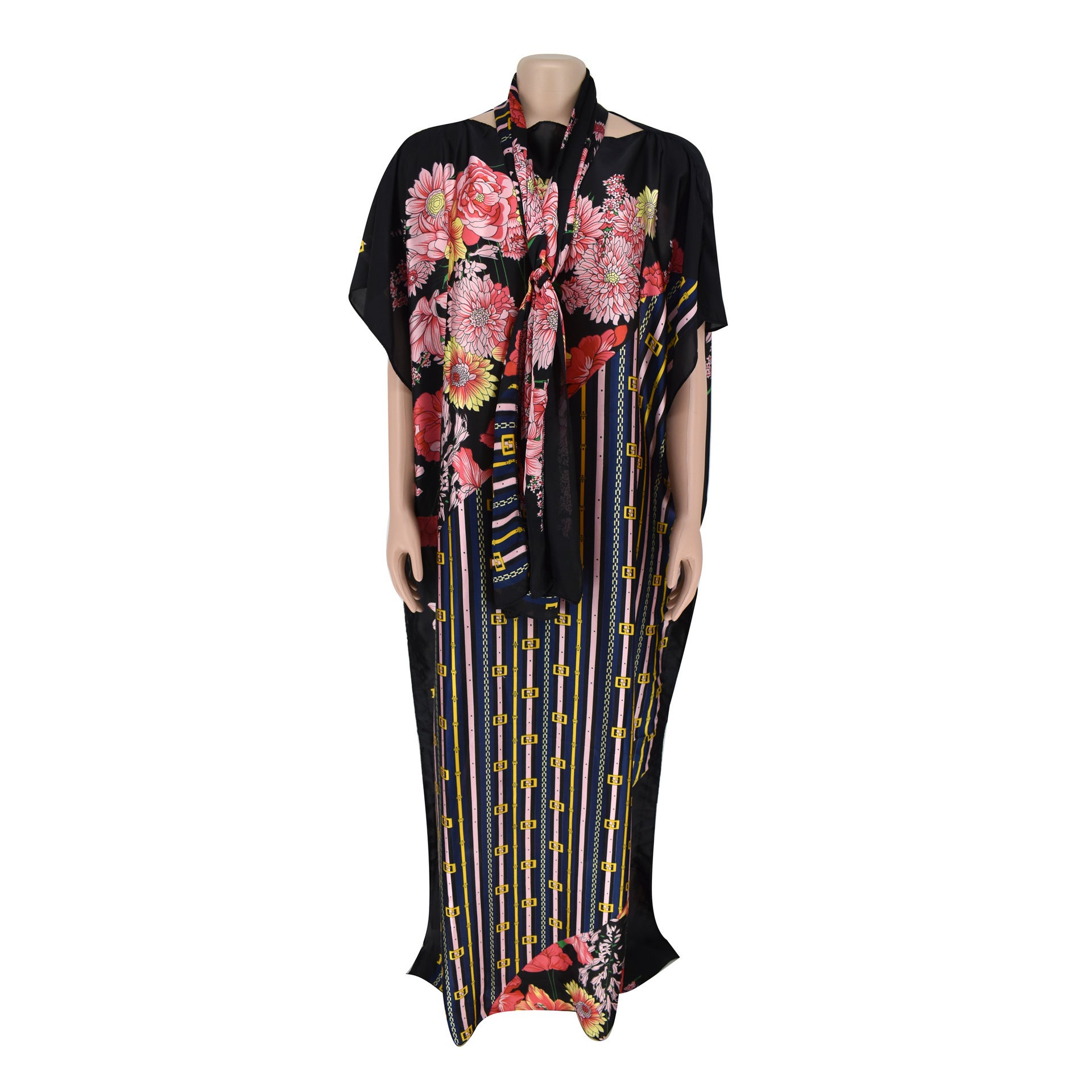 Women's Plus Size Silk Summer Print Dress Dresses & Tops