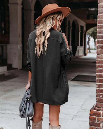 Medium Long Loose Casual Trench Coat apparels & accessories