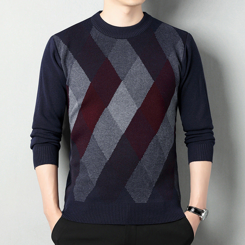 Men's Half-high Collar Sweater Pullover Keep Warm T-Shirt