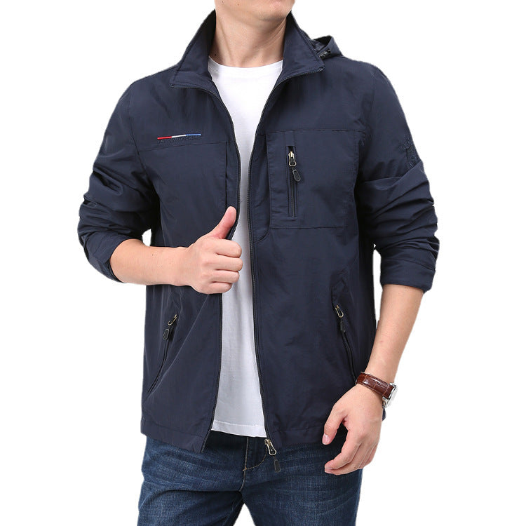 Shell Jacket Men's Casual Fashion Spring And Autumn Outdoor Loose apparels & accessories