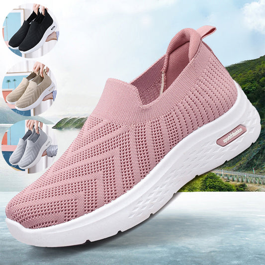 Casual Mesh Shoes Sock Slip On Flat Shoes For Women Shoes & Bags