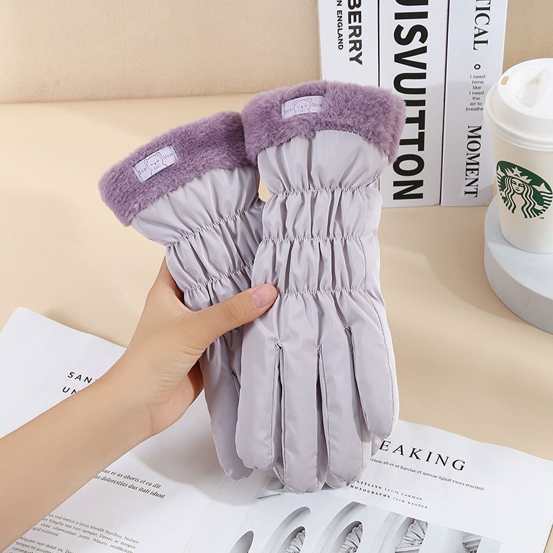 Warm Gloves Winter Women's Touch Screen Fleece-lined Thickened Accessories for women