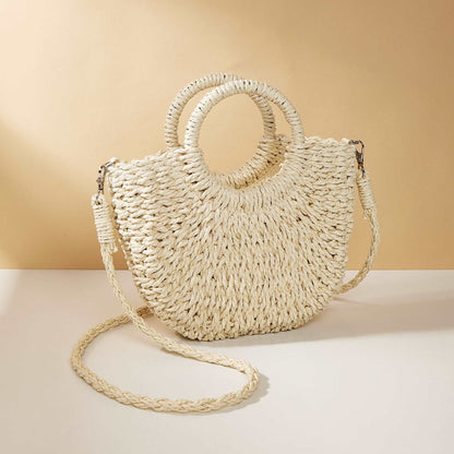 All-match straw Beach Bag One-shoulder Crossbody Shoes & Bags