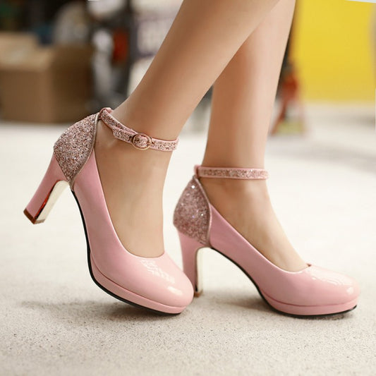 High Heels Color Matching Women's Shoes Shoes & Bags