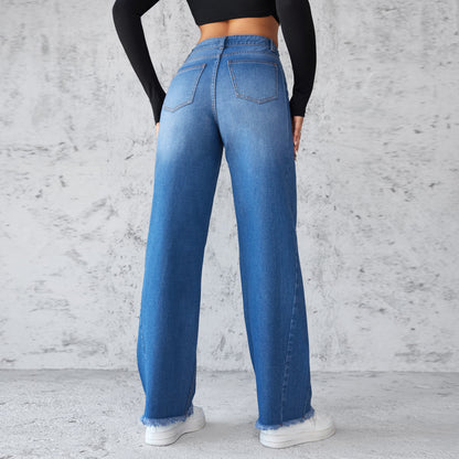 Fashion Straight Wide Leg Jeans apparels & accessories