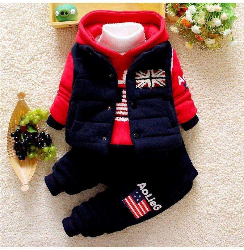 5 cotton autumn and winter outfits Kids clothes