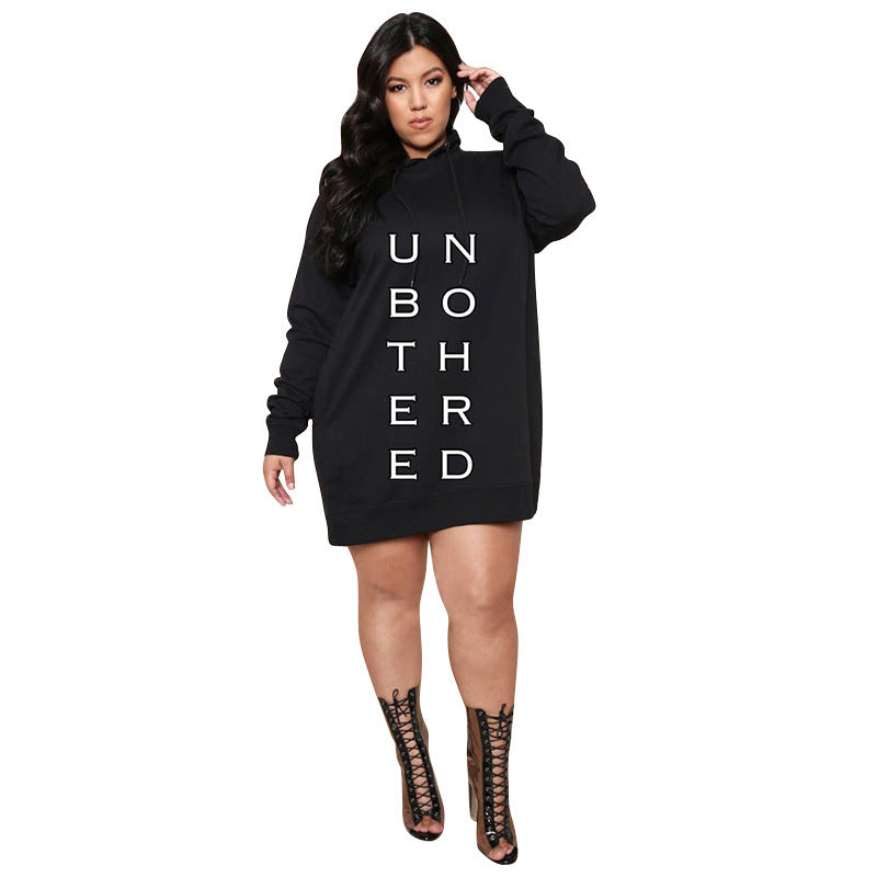 Simple Fashion Plus Size Ladies Sweater Dress Dresses & Tops