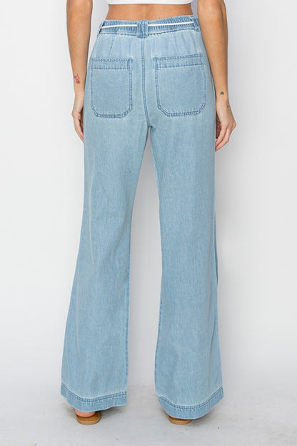 RISEN High Rise Straight Jeans Bottom wear