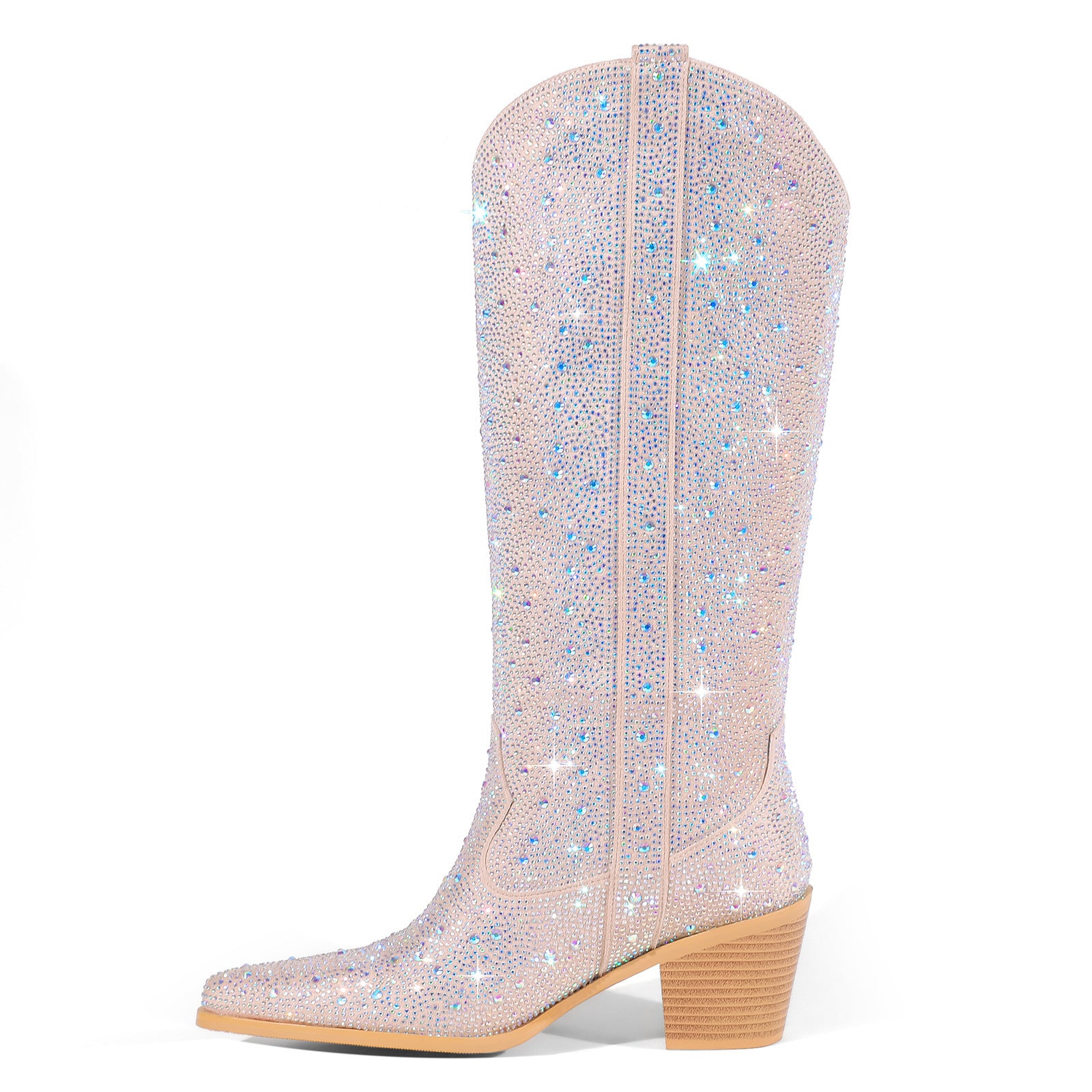 Plus Size Fashion Rhinestone Women's Boots Shoes & Bags