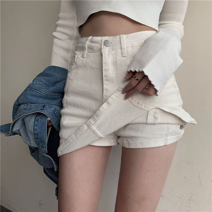 Split High Waisted Slim Denim Skirt apparel & accessories