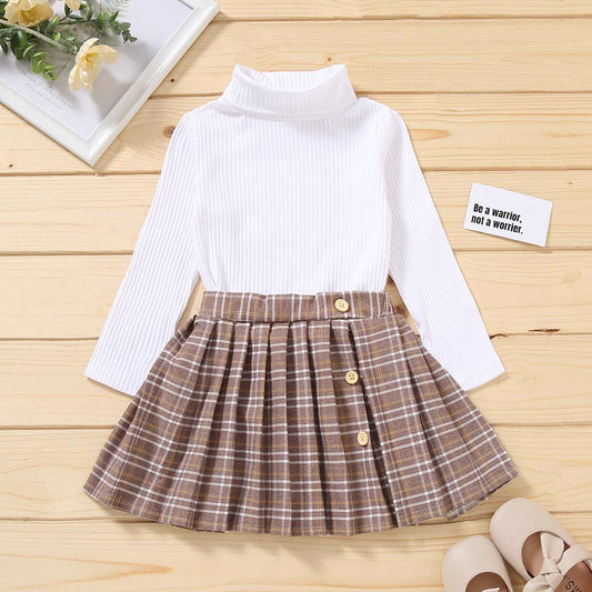 Kids Fall Skirts And Turtleneck Outfit Kids clothes