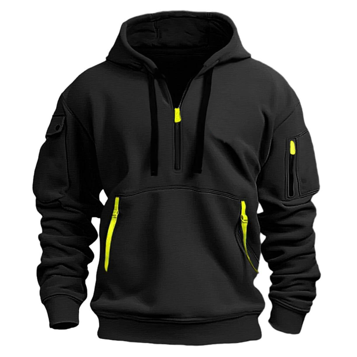 Cotton Dropped Shoulder Hooded Sweatshirt men's clothing