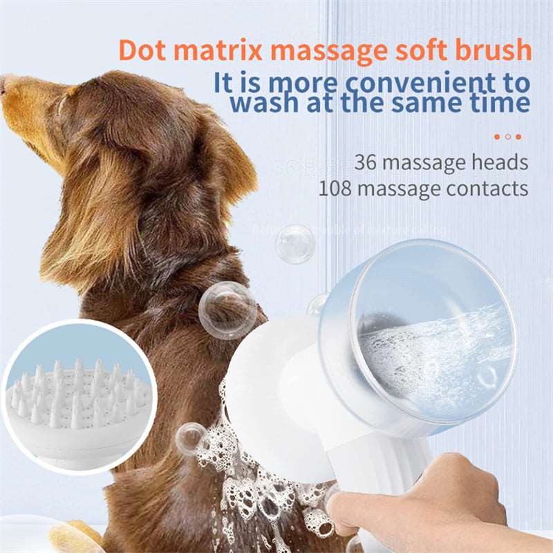 Dog Cat Bath Brush Automatic Foaming Pet brush