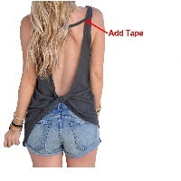 Women Sexy Sleeveless Vest V Neck Backless apparel & accessories