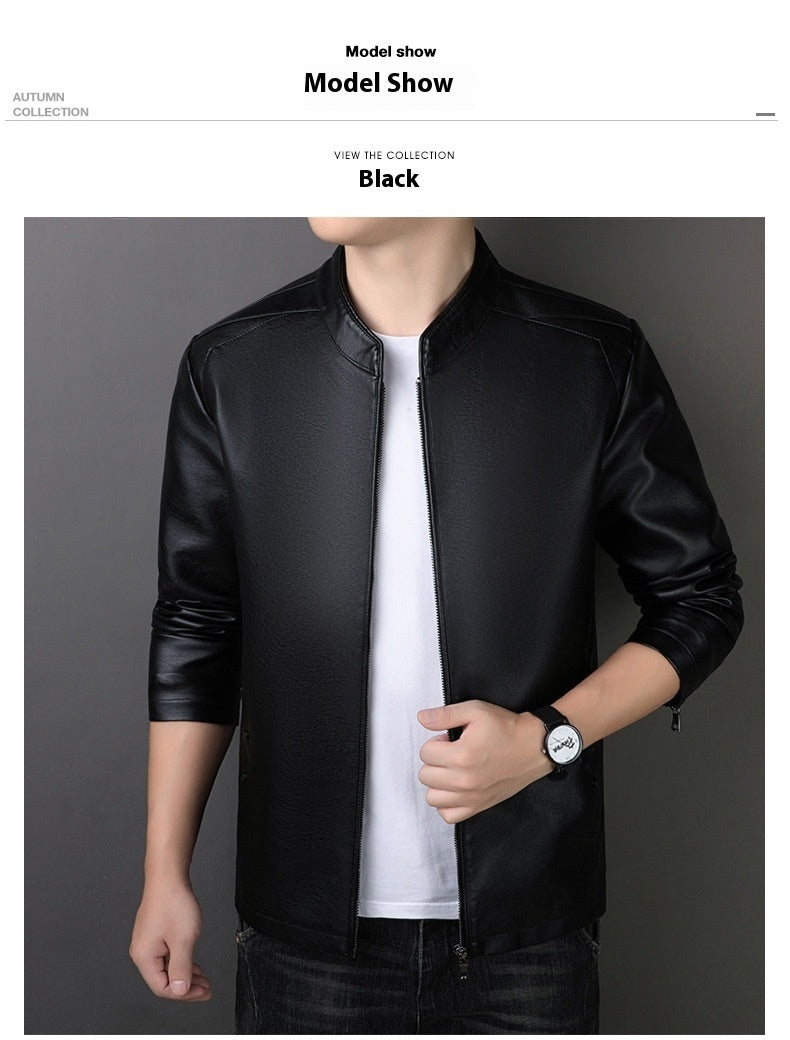 PU Leather Coat Men's Leather Jacket apparels & accessories