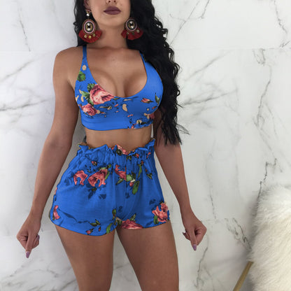 Explosive Print Sexy Summer Two-Piece Suit apparel & accessories