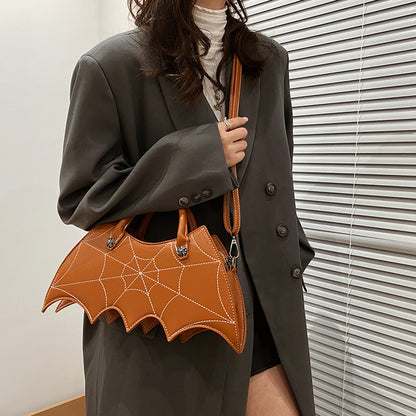 Halloween Spider Web Shape Shoulder Bags halloween