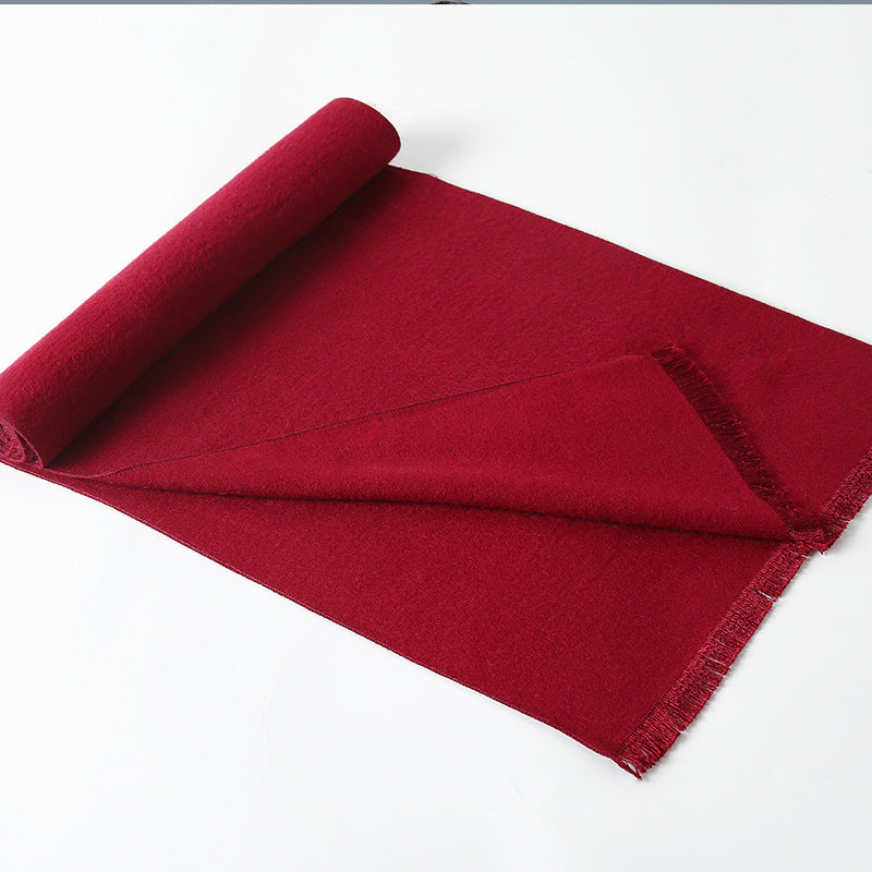 Simple Plaid Warm Keeping Artificial Cashmere Scarf Men's Scarves