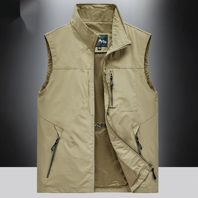 Men's Thin Fishing Mountaineering Photography Waistcoat Vest men's clothing