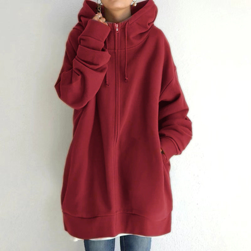 Women's Fuzzy Hoodies Long Sport Pullover Hoodie Full-Zip Hoodie Sweatshirt 4