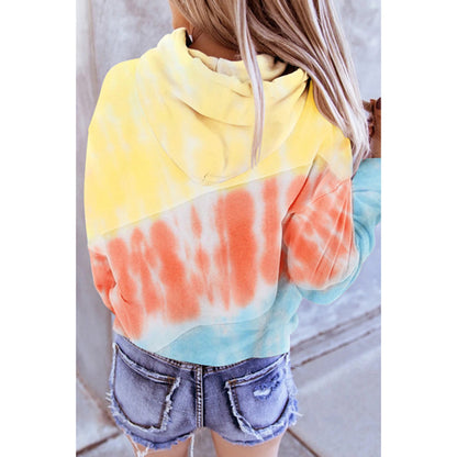 Women Long Sleeve Hooded Printed Sweatshirt 4