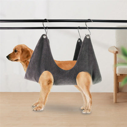 A Dog Grooming Hammock, 4