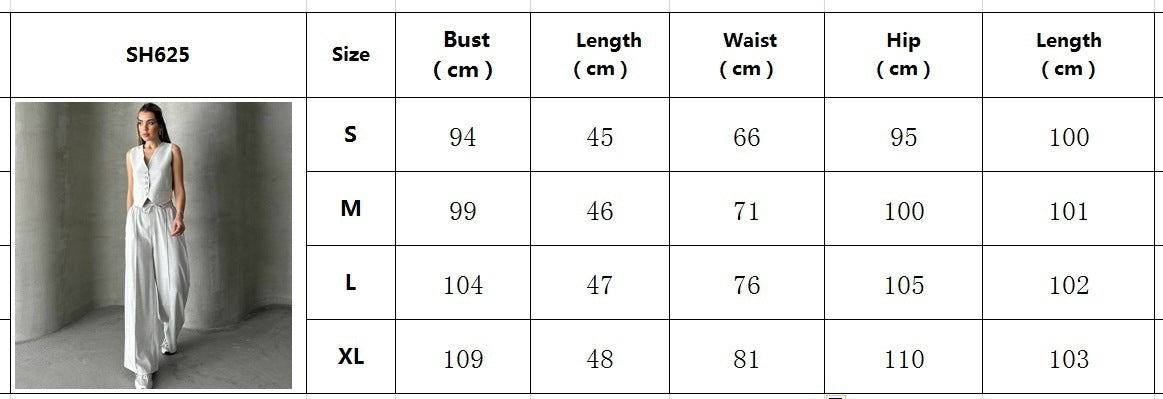 Fashion Casual Summer Women's Sleeveless Vest Lace-up Trousers Two-piece Set apparel & accessories