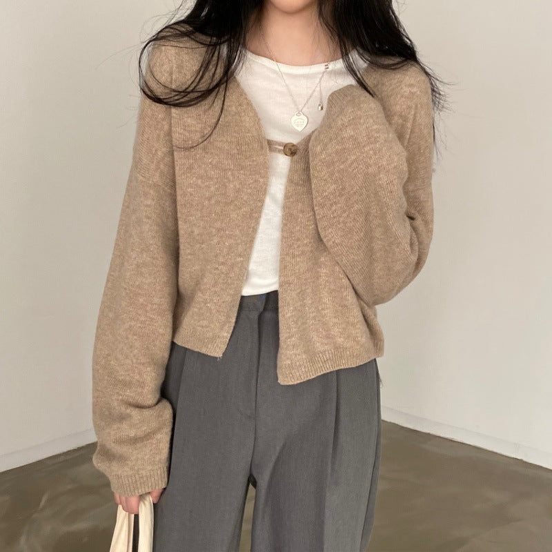 Casual All-match Knitted Cardigan Sweater apparels & accessories