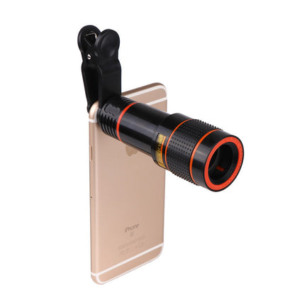 Zoom Mobile Phone Clip-On Retractable Telescope Camera Lens For  Galaxy S3 S4 S5 S6 S7 Edge Phone HOME