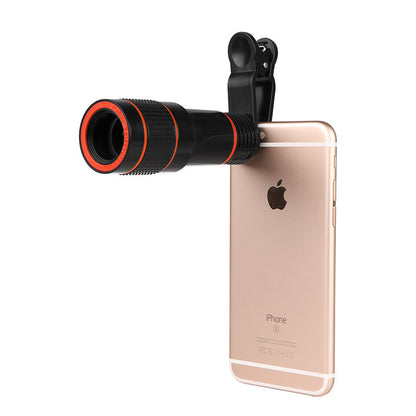 Zoom Mobile Phone Clip-On Retractable Telescope Camera Lens For  Galaxy S3 S4 S5 S6 S7 Edge Phone HOME