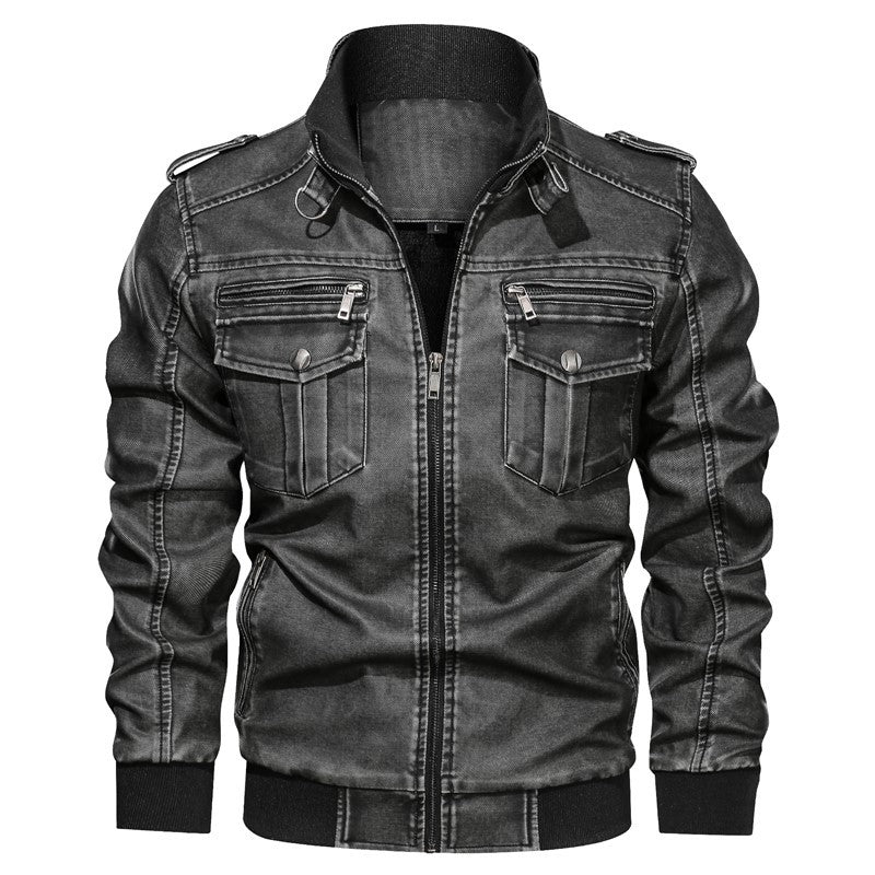 Men's vintage leather jacket apparels & accessories