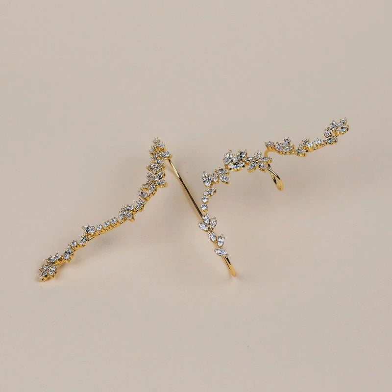 Popular Leaf Zircon Simple Fashion Bracelet Ornament Ladies Jewelry