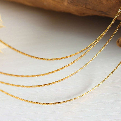 18K Gold-Plated Multi-Layer Clavicle Chain Jewelry