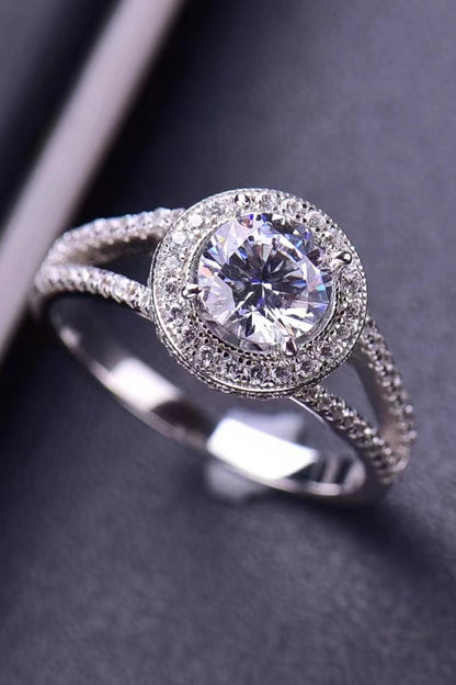 Shiny and Chic 1 Carat Moissanite Ring apparel & accessories