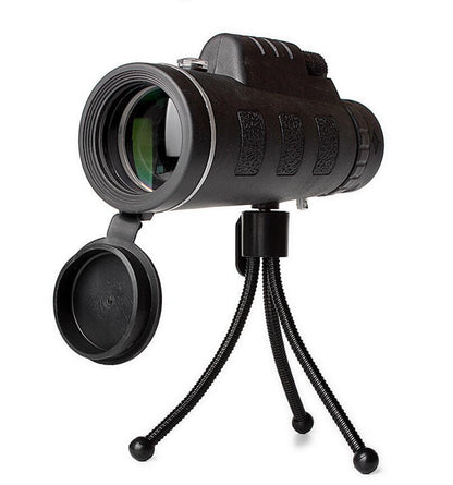 Compatible with Apple, Monocular Telescope Zoom Scope with Compass Phone Clip Tripod Gadgets