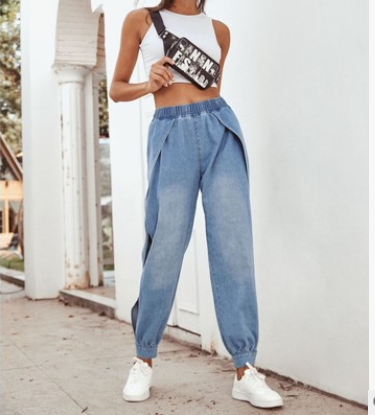 Side slit leg jeans apparel & accessories