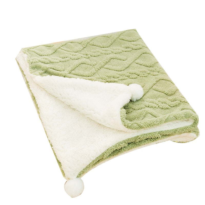 Pet Blanket Ins Style Solid Color Cat Supplies Pet Products Pet Products